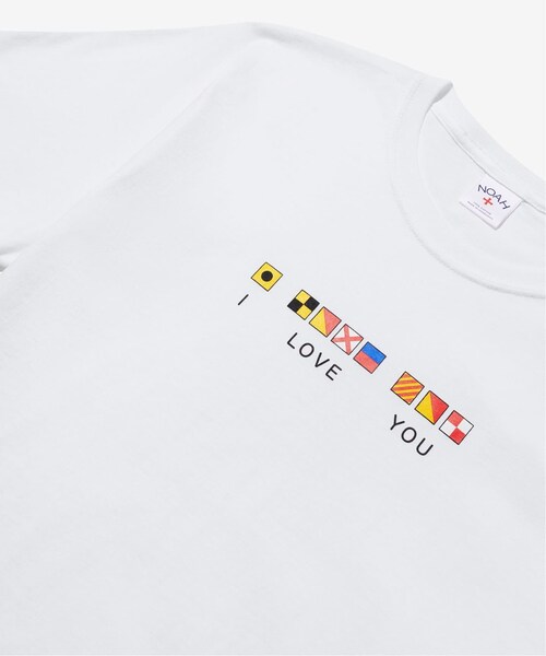NOAH(ノア)の「I Love You Tee(トップス・ホワイト/(010)/S/残り2点/M/残り3点/L/在庫あり/XL)」の3枚目の写真
