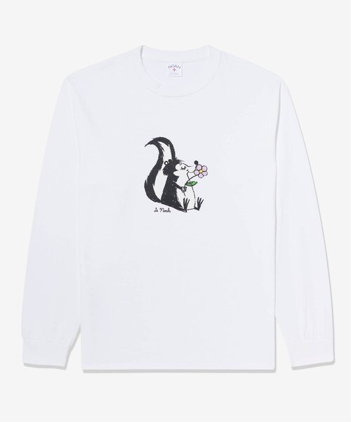 NOAH(ノア)の「Skunk Tee(トップス・ホワイト/(010)/S/在庫なし/M/残り3点/L/XL/残り1点)」の1枚目の写真