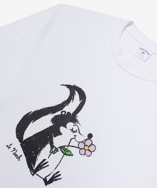 NOAH(ノア)の「Skunk Tee(トップス・ホワイト/(010)/S/在庫なし/M/残り3点/L/XL/残り1点)」の3枚目の写真