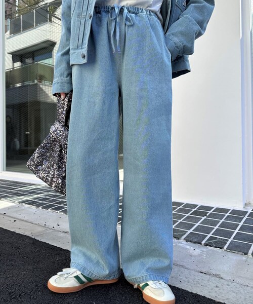 【CIAOPANIC TYPY】柔らかワイドイージーデニム セール】【低身長・高身長対応/サイズ展開あり】【新色追加