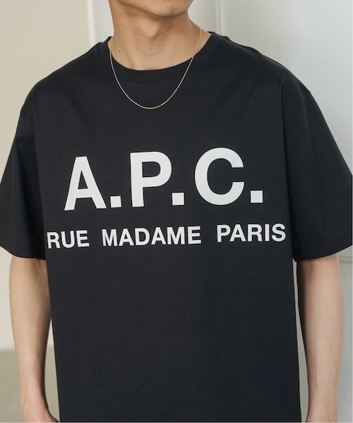 【新品未使用タグ付き】417エディフィス別注A.P.C.ビッグロゴTシャツ 再入荷》【A.P.C. / アーペーセー】別注 オーバーサイズ ロゴ