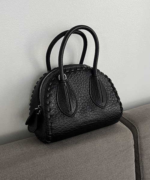 CAPRICIEUX LE'MAGE（カプリシューレマージュ）の「〈ADD CULUMN/アドカラム〉TURN BOSTON（ハンドバッグ・レディース・ベージュ/ブラック・F）」の2枚目の写真