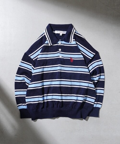 CIAOPANIC TYPY（チャオパニックティピー）の「【WEB限定】【KIDS】【U.S. POLO ASSN】ワンポイント刺繍ニット（ポロシャツ・キッズ・ホワイト/ネイビー/ブラック・120/100/140/150）」の3枚目の写真