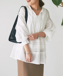 un dix cors（アンディコール）の「《予約》レースチュニックブラウス（トップス）」