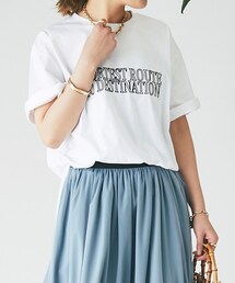 un dix cors（アンディコール）の「《予約》刺繍ロゴTシャツ（Tシャツ/カットソー）」