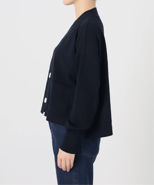 IENA ドライコットン　ネイビー カーディガン IENA ドライコットン ネイビー カーディガン IENA ドライコットン