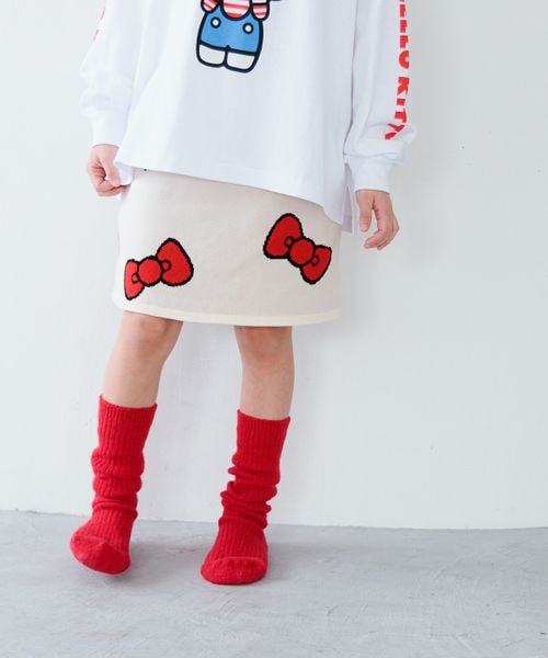 LOWRYS FARM（ローリーズファーム）の「KIDSニットミニスカート