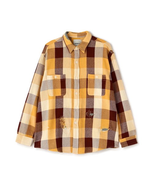 トップス BOWWOW REPAIR AGEING FLANNEL SHIRTS BOWWOW REPAIR AGEING FLANNEL SHIRTS | LOCKSTOCK/STLIKE