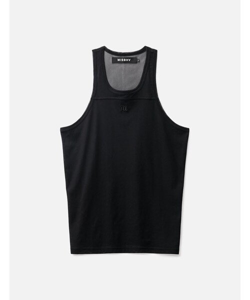 Double Layered Mesh Tank Top