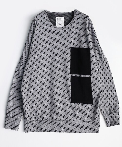 SHAREEF(シャリーフ)の「BIAS JQ DOLMAN L/S GRY(トップス・メンズ・GRY/NVY・1/2)」の1枚目の写真