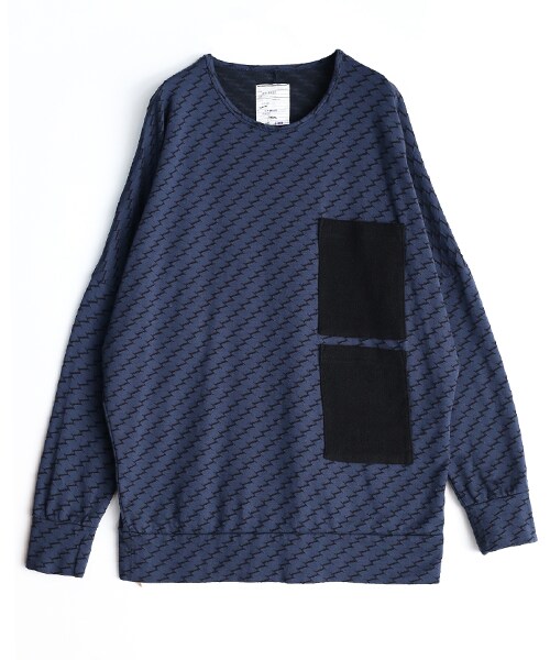SHAREEF(シャリーフ)の「BIAS JQ DOLMAN L/S GRY(トップス・メンズ・GRY/NVY・1/2)」の2枚目の写真