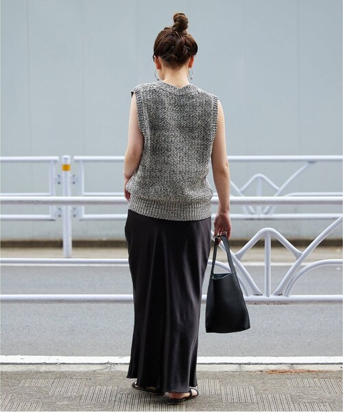 B.C STOCK（ベーセーストック）の「ミックスヤーンベスト（トップス・グレーA/(007)/フリー/在庫あり）」の7枚目の写真