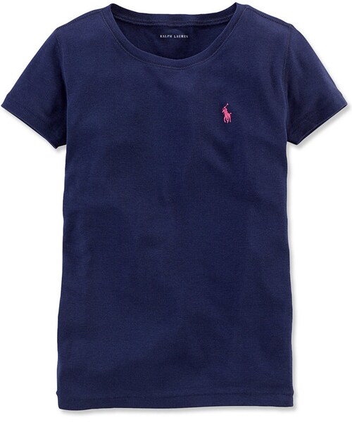 RALPH LAUREN（ラルフ ローレン）の「Ralph Lauren Girls' Cotton Short-Sleeve Tee（Tシャツ/カットソー・キッズ・Collection Black/Carmel Pink/Lt. Sport Heather/Spring Navy/White・M/S/L/XL）」の6枚目の写真