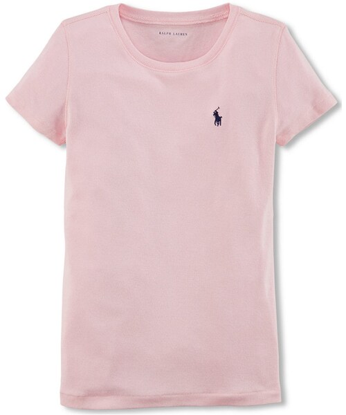 RALPH LAUREN（ラルフ ローレン）の「Ralph Lauren Girls' Cotton Short-Sleeve Tee（Tシャツ/カットソー・キッズ・Collection Black/Carmel Pink/Lt. Sport Heather/Spring Navy/White・M/S/L/XL）」の5枚目の写真