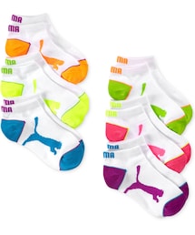 PUMA | Puma Girls' or Little Girls' 6-Pack No-Show Socks(ソックス/靴下)