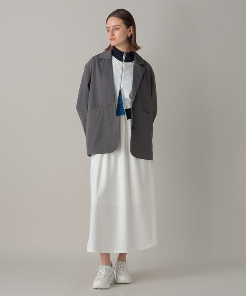 FOREVER 21(フォーエバー トゥエンティーワン)の「半袖トラックジャケット(ジャケット/アウター・オフホワイト05/ブラック09/ライトブラウン51・FREE)」の10枚目の写真