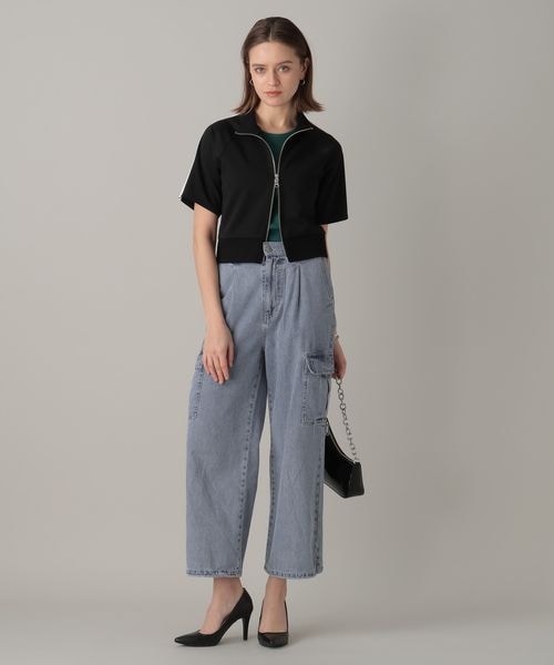 FOREVER 21(フォーエバー トゥエンティーワン)の「半袖トラックジャケット(ジャケット/アウター・オフホワイト05/ブラック09/ライトブラウン51・FREE)」の11枚目の写真
