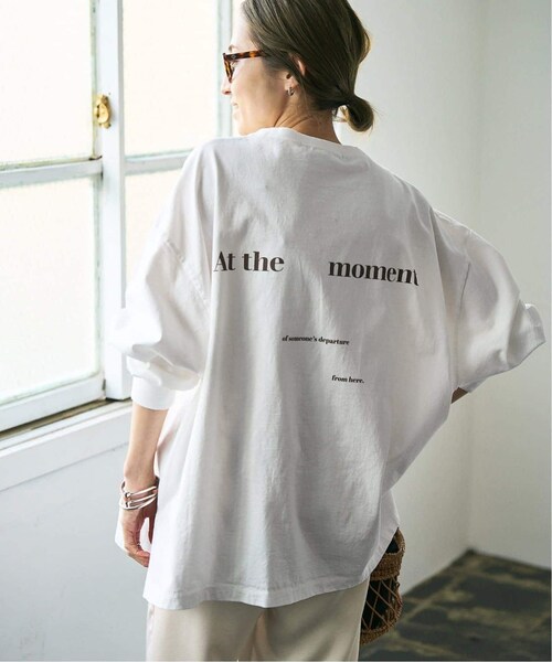 FRAMeWORK haru×FRAMeWORK コラボロゴTEE ホワイト FRAMeWORK｜≪追加≫haru*FRAMeWORK コラボロゴTEE | Rakuten