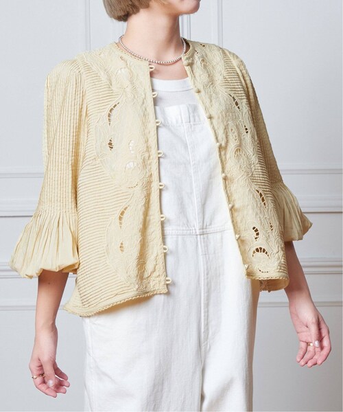 IENA（イエナ）の「《受注生産予約》IENA LA BOUCLE ピンタック刺繍  