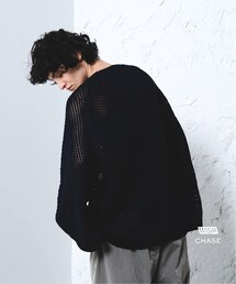 Wism別注 CHASE メッシュニット 二 ット　ancellm unused 美品】CHASE(チェイス) WISM別注 メッシュニット - メルカリ