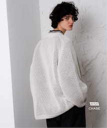 【美品】CHASE(チェイス) WISM別注　メッシュニット 美品】CHASE(チェイス) WISM別注 メッシュニット - メルカリ