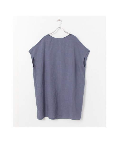 URBAN RESEARCH DOORS(アーバンリサーチドアーズ)の「リネンタックワンピース(ワンピース/ドレス・レディース・SMOKE NAVY/NAVY/BLACK・one)」の1枚目の写真