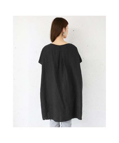 URBAN RESEARCH DOORS(アーバンリサーチドアーズ)の「リネンタックワンピース(ワンピース/ドレス・レディース・SMOKE NAVY/NAVY/BLACK・one)」の13枚目の写真