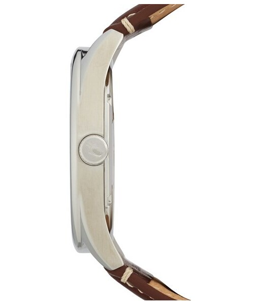 LACOSTE(ラコステ)の「Lacoste 'Austin' Leather Strap Watch, 44mm(アナログ腕時計・メンズ・Brown/ Silver/ Blue)」の2枚目の写真