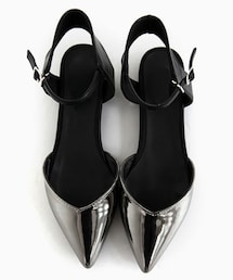 DHOLIC | アンクルストラップポインテッドトゥフラットシューズ(その他シューズ)