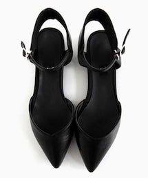 DHOLIC | アンクルストラップポインテッドトゥフラットシューズ(その他シューズ)