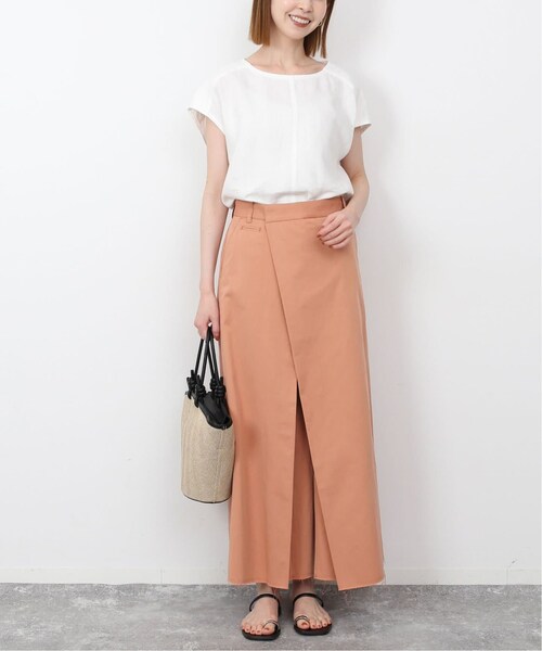 SLOBE IENA（スローブイエナ）の「《予約》アシメタックライトチノスカート（スカート・ベージュ/(027)/36/在庫あり/38）」の15枚目の写真