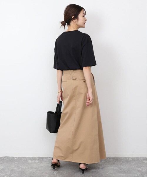 SLOBE IENA（スローブイエナ）の「《予約》アシメタックライトチノスカート（スカート・ベージュ/(027)/36/在庫あり/38）」の5枚目の写真