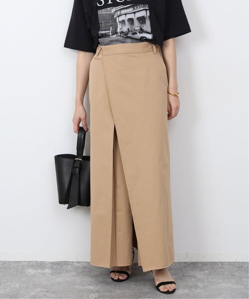 SLOBE IENA（スローブイエナ）の「《予約》アシメタックライトチノスカート（スカート・ベージュ/(027)/36/在庫あり/38）」の6枚目の写真