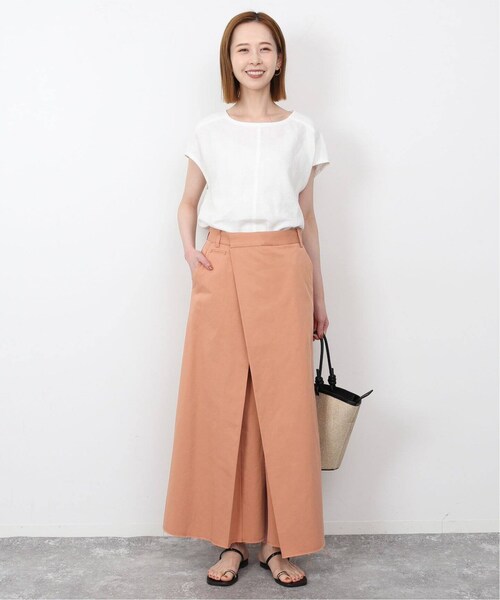 SLOBE IENA（スローブイエナ）の「《予約》アシメタックライトチノスカート（スカート・ベージュ/(027)/36/在庫あり/38）」の14枚目の写真