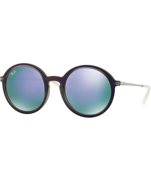 Ray-Ban（レイバン）の「Ray-Ban Round Iridescent Sunglasses（サングラス・レディース・VIOLET/GREEN/RED）」の2枚目の写真