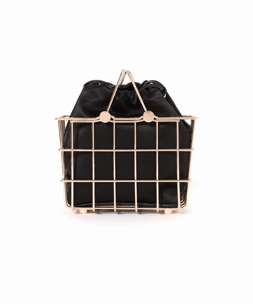 plage レザーバック フロージュ florge 【セットのポーチ付】2WAYレザータッチバケツ