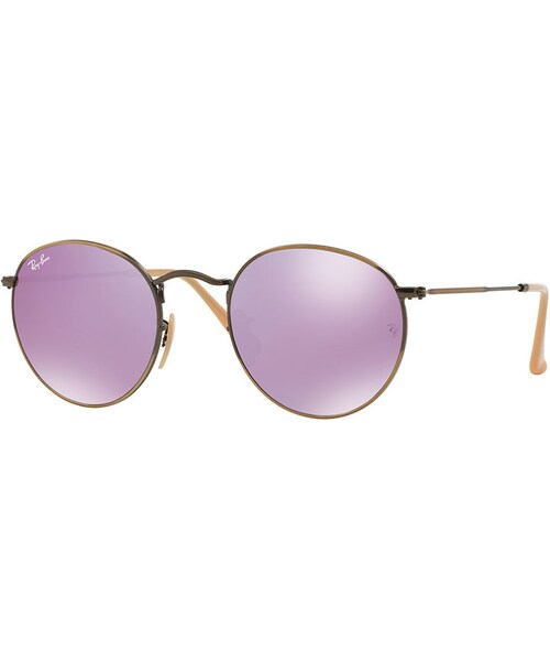 Ray-Ban(レイバン)の「Ray-Ban Round Metal Sunglasses(サングラス・レディース・BRONZE/LILAC/BRONZE.VIOLET)」の2枚目の写真
