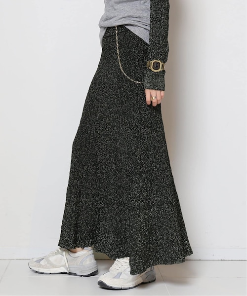 MUSE de Deuxieme classe（ミューズデドゥーズィエムクラス）の「JACQUARD スカート（スカート・ネイビー/(040)/フリー/残り1点）」の2枚目の写真