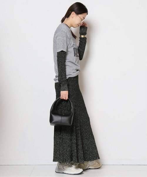 MUSE de Deuxieme classe（ミューズデドゥーズィエムクラス）の「JACQUARD スカート（スカート・ネイビー/(040)/フリー/残り1点）」の6枚目の写真