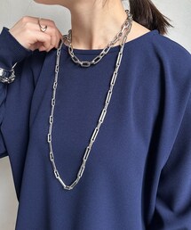 DouDou | オーバルチェーンロングネックレス(ネックレス)