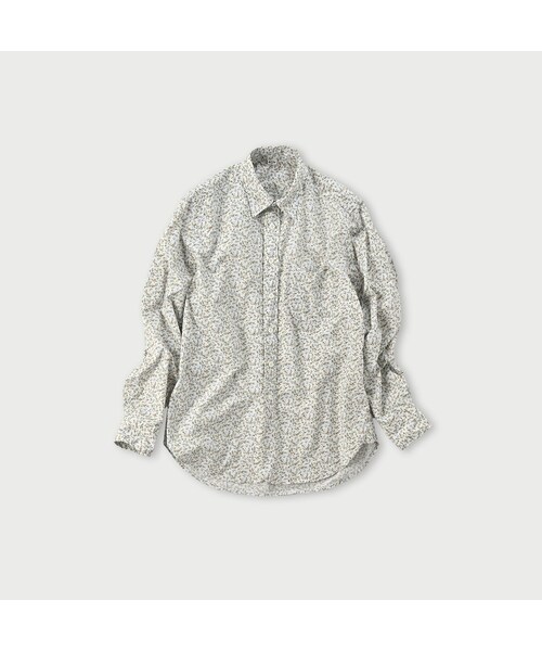 極美品✨45R バチスト小花プリントの908ローファーシャツ R刺繍 5.5万 45R（フォーティファイブアール）の「バチスト小花プリントの908