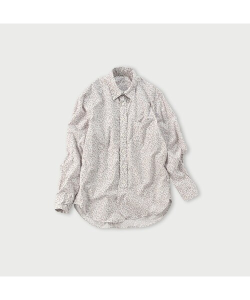 45R バチスト小花プリントの908ローファーシャツ 02-S