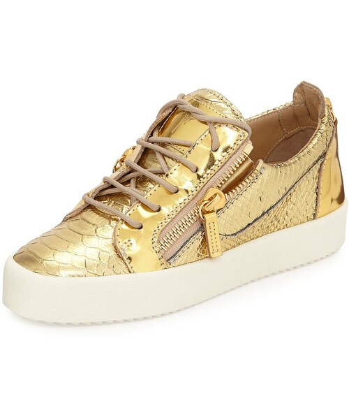 giuseppe zanotti silver sneaker