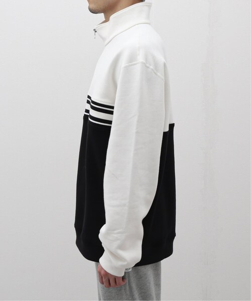 REIGNING CHAMP（レイニングチャンプ）の「MIDWEIGHT FLEECE COLOUR BLOCK QUARTER ZIP（ジャケット/アウター・ブラック B/(003)/XS/在庫なし/S/残り1点/M/L/XL）」の4枚目の写真
