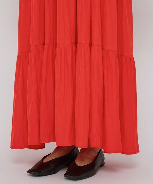 BARNYARDSTORM（バンヤードストーム）の「ティアードマキシワンピース（ワンピース/ドレス・レッド30・FREE）」の14枚目の写真