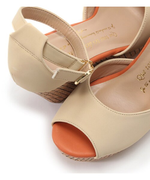 mysty woman（ミスティウーマン）の「ストライプヒールサンダル（シューズ・レディース・アイボリー/イエロー/ブラック・M/L）」の11枚目の写真