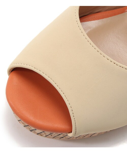 mysty woman（ミスティウーマン）の「ストライプヒールサンダル（シューズ・レディース・アイボリー/イエロー/ブラック・M/L）」の10枚目の写真