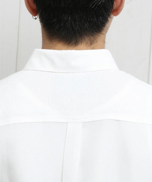 STUDIOUS（ステュディオス）の「レーヨンリネンロングシャツ O.WHT