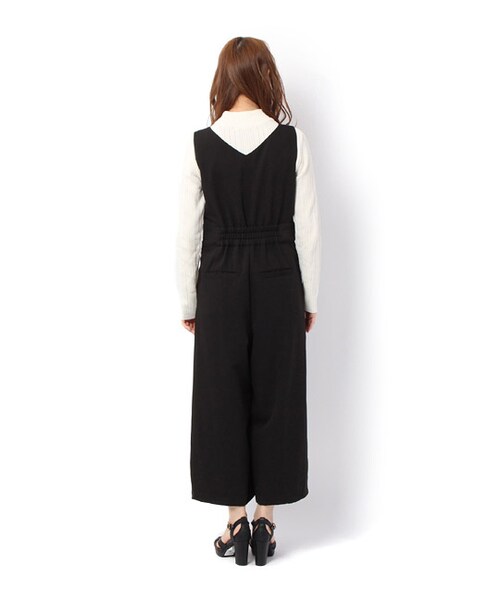 PAGEBOY（ページボーイ）の「ワイドシルエットサロペット（オールインワン・サロペット・レディース・グレー系/ブラック）」の3枚目の写真