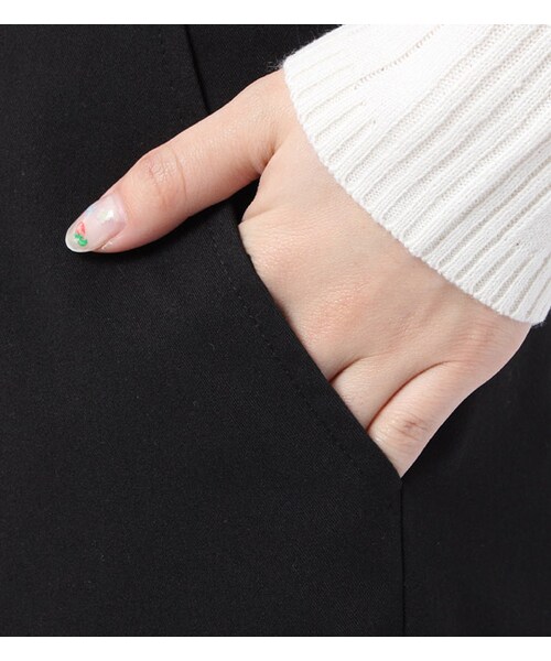 PAGEBOY（ページボーイ）の「ワイドシルエットサロペット（オールインワン・サロペット・レディース・グレー系/ブラック）」の10枚目の写真